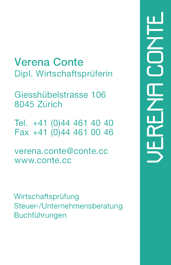 Verena Conte Wirtschaftsprüfung Steuer-/Unternehmensberatung Buchführungen